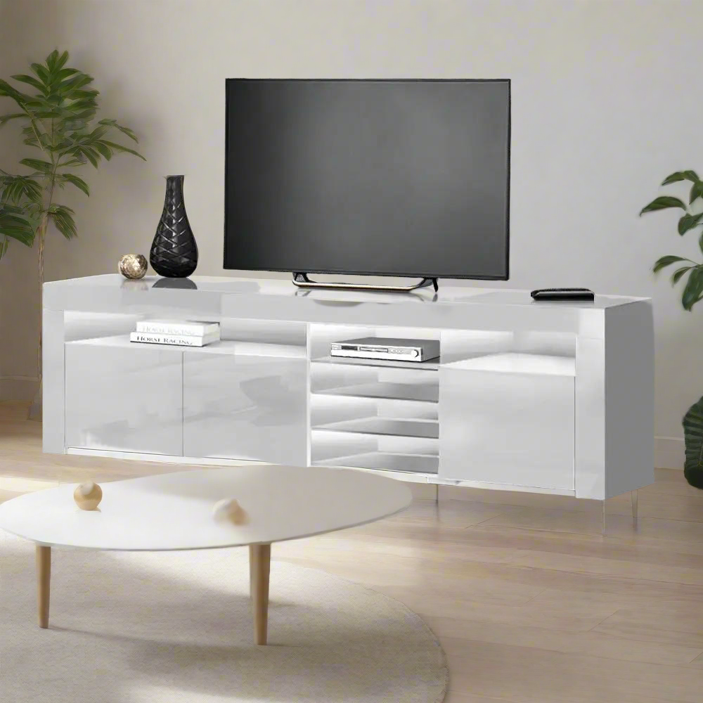 Lumina LED Entertainment Unit | White