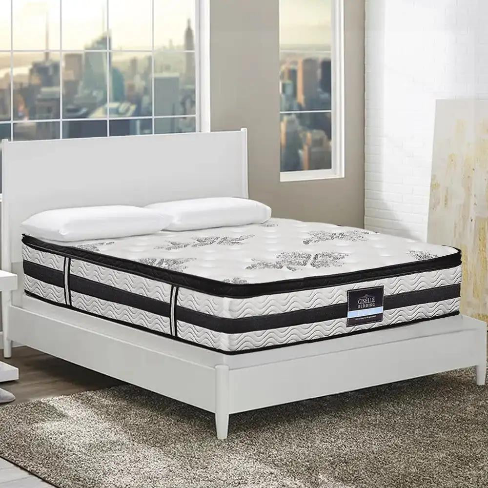 Queen (Charcoal) LuxSlumber Bed Frame | Serenade Luxury Series Mattress | Combo