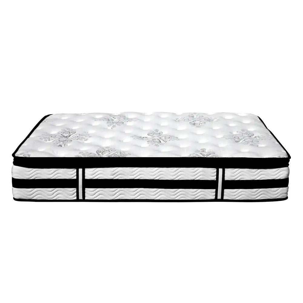 Queen (Grey) LuxSlumber Bed Frame | Serenade Luxury Series Mattress | Combo