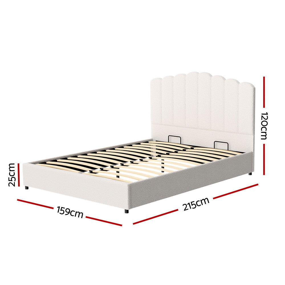 Queen (Beige) Serenade Luxe Bed Frame | Serenity Series Mattress | Combo