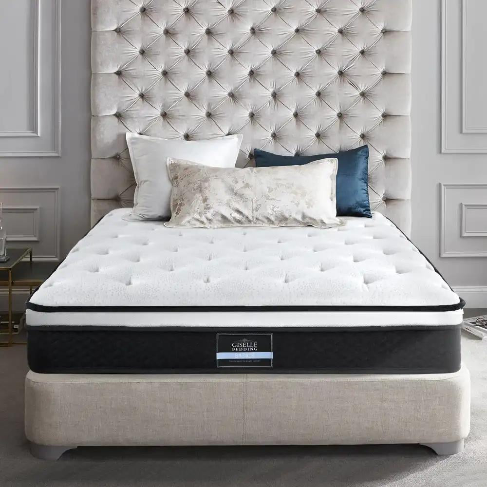 Double (Black) RadianceLift LED Bed Frame | Elysian Dream Series Mattress | Combo