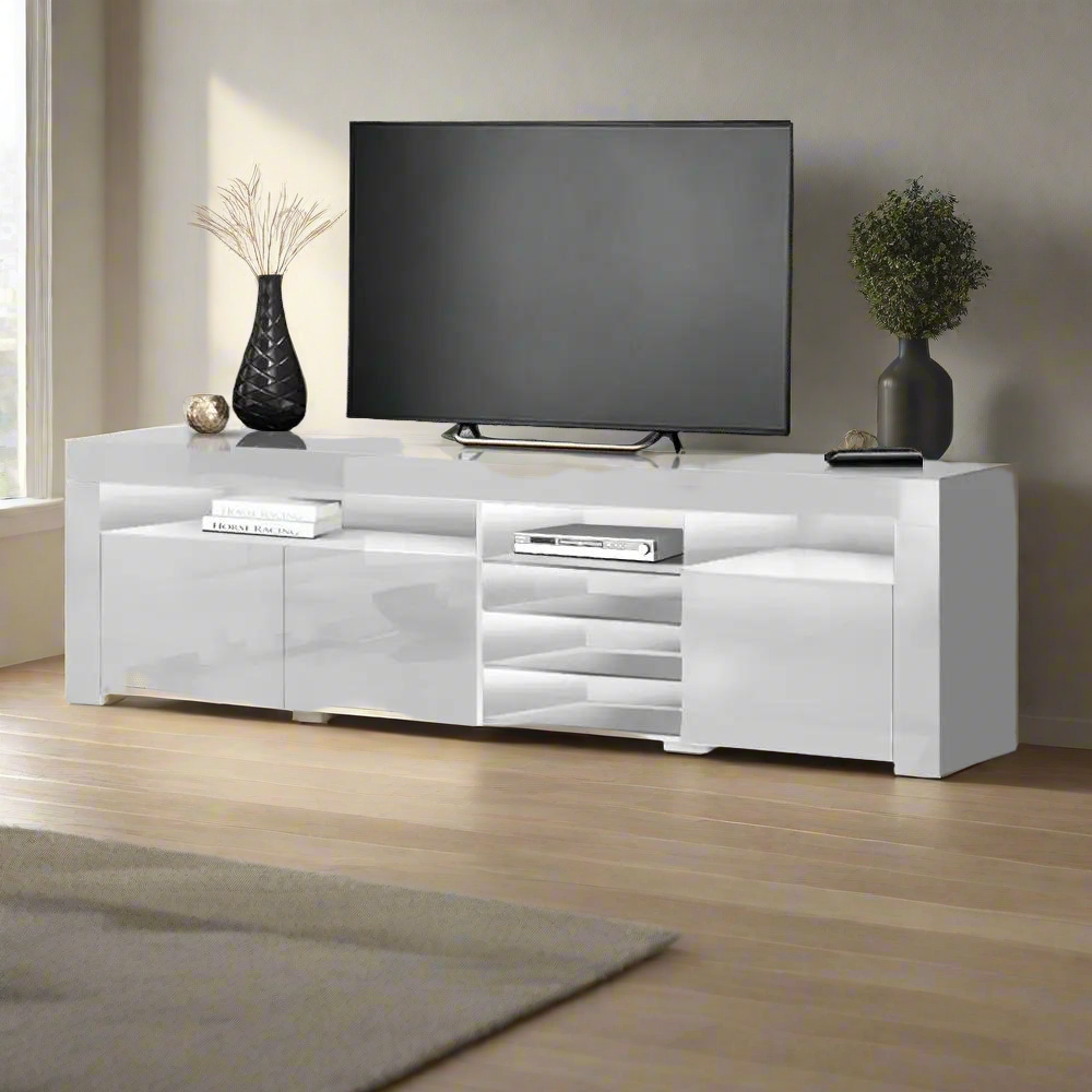 Lumina LED Entertainment Unit | White