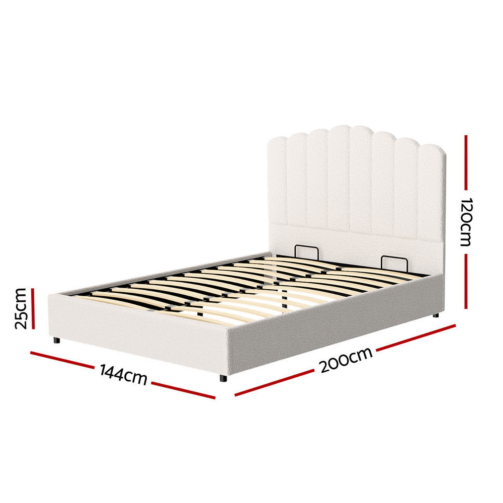 Double (Beige) Serenade Luxe Bed Frame | Serenity Series Mattress | Combo