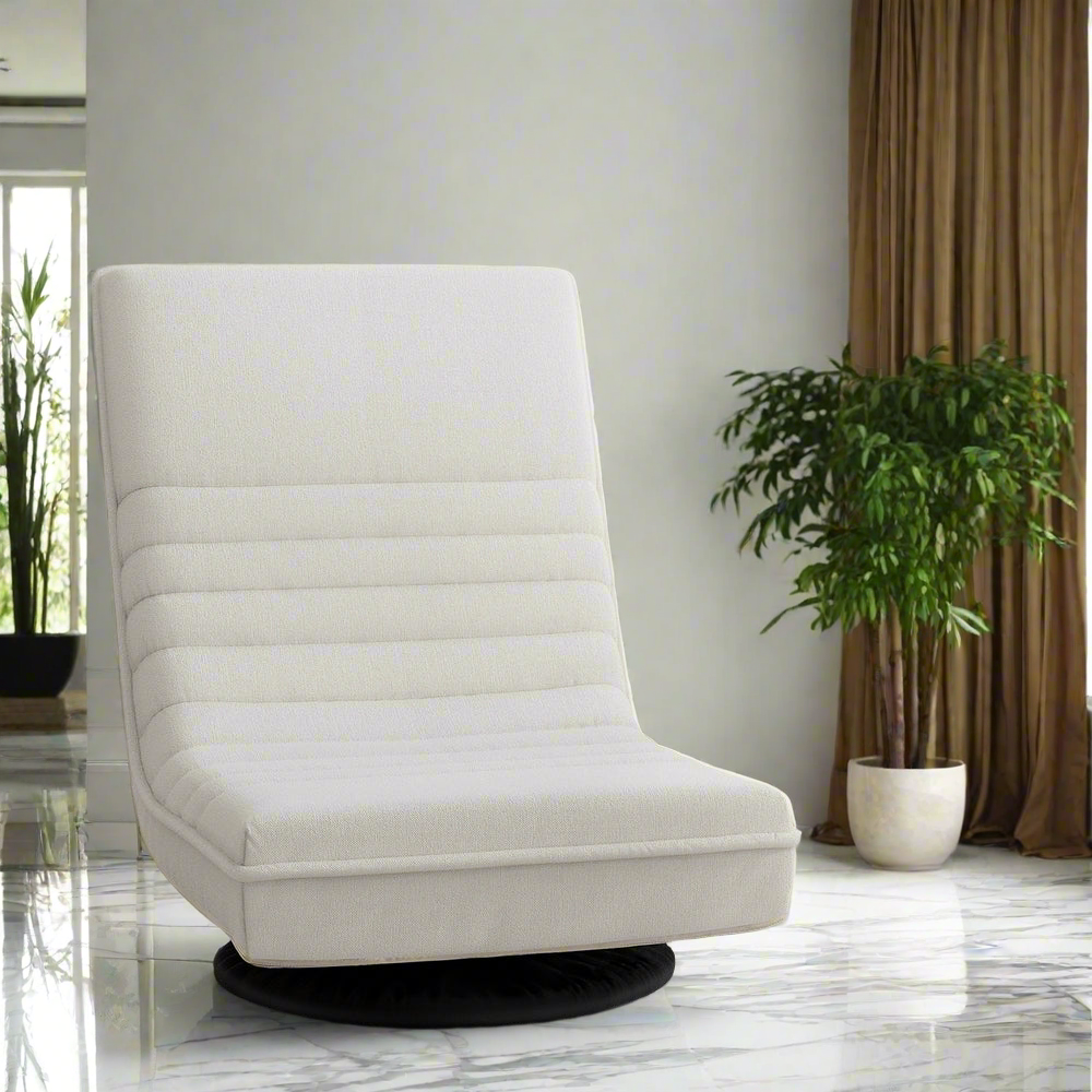 Versatile Swivel Floor Sofa | White