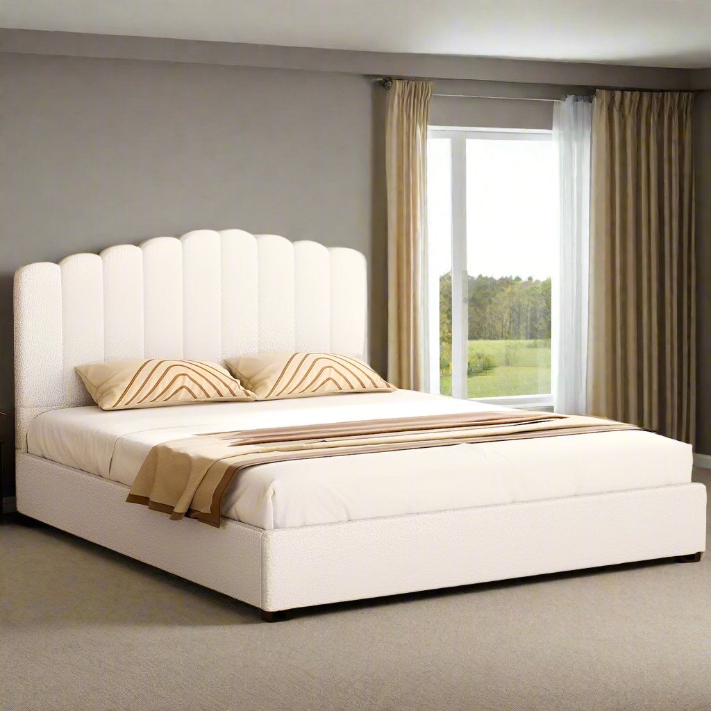 Double (Beige) Serenade Luxe Bed Frame | Serenity Series Mattress | Combo