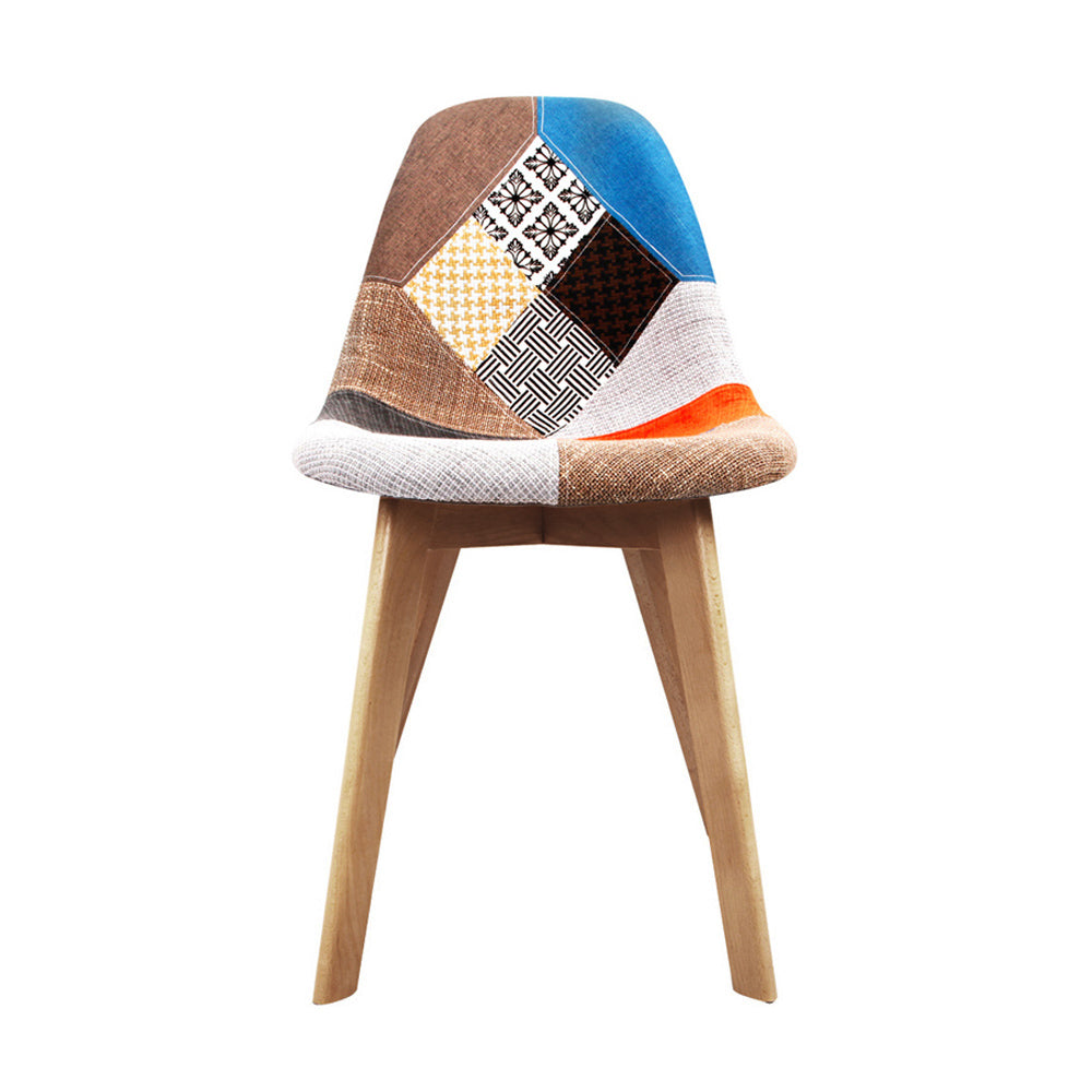 2 x RetroLux Dining Chairs | Multicolour