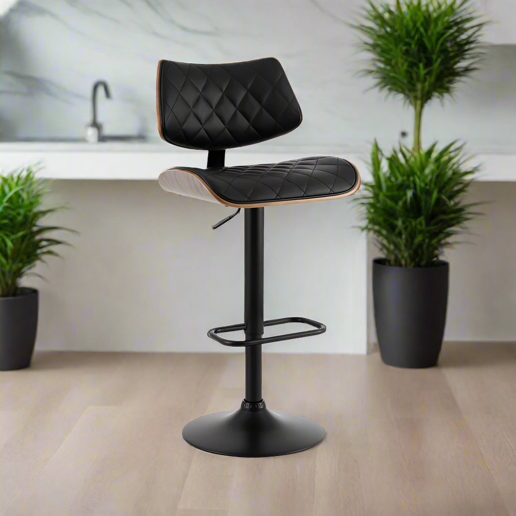 Elegance Swivel Bar Stool | Black