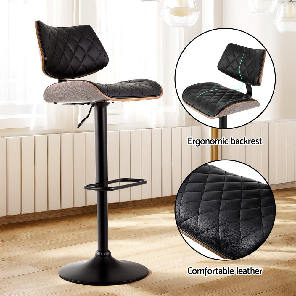 Elegance Swivel Bar Stool | Black