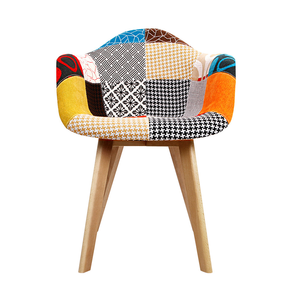 2 x RetroMax Dining Chairs | Multicolour