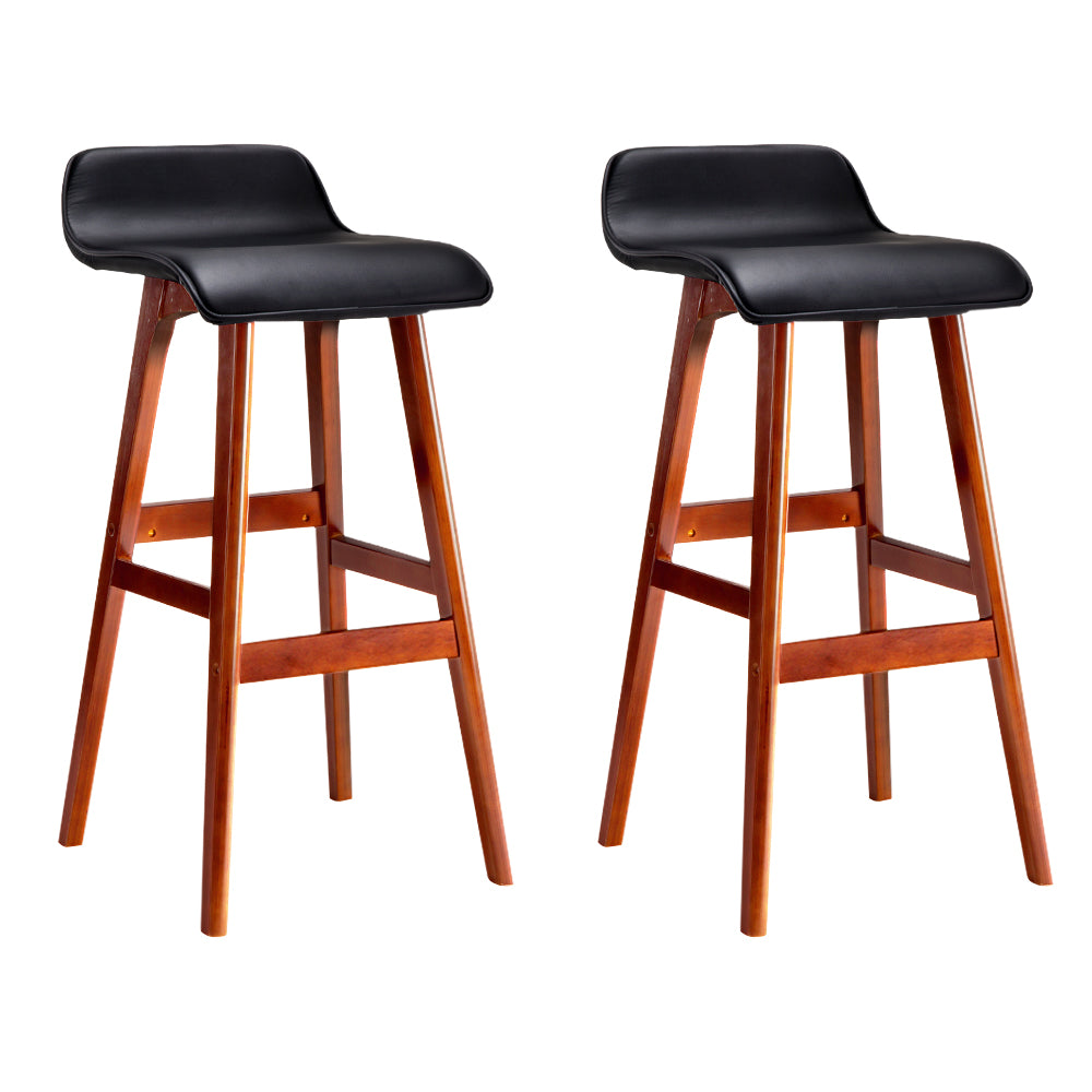 2x Slivian Bar Stools | Black