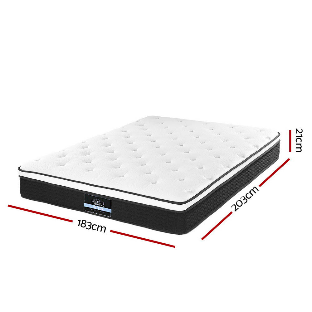 King UrbanForge Bed Frame | Elysian Dream Euro Top Mattress | Combo