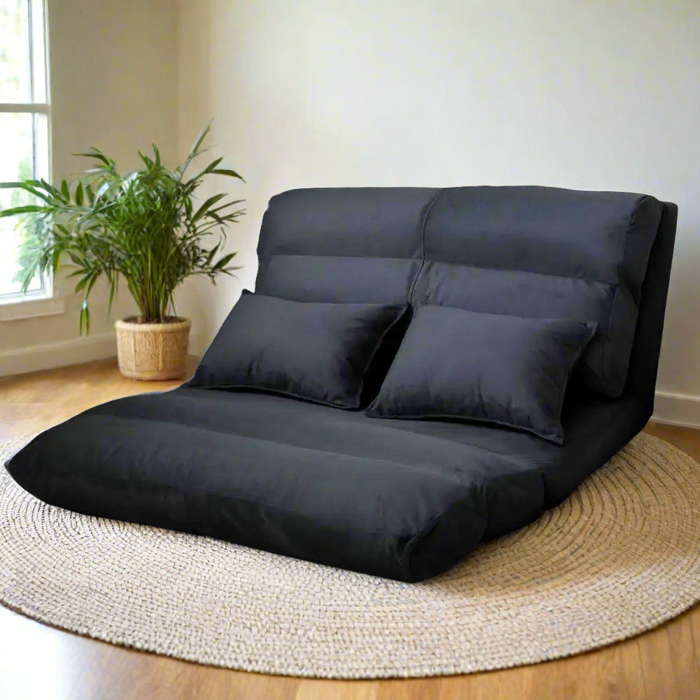 VersaLounge Adjustable Sofa Bed | Charcoal