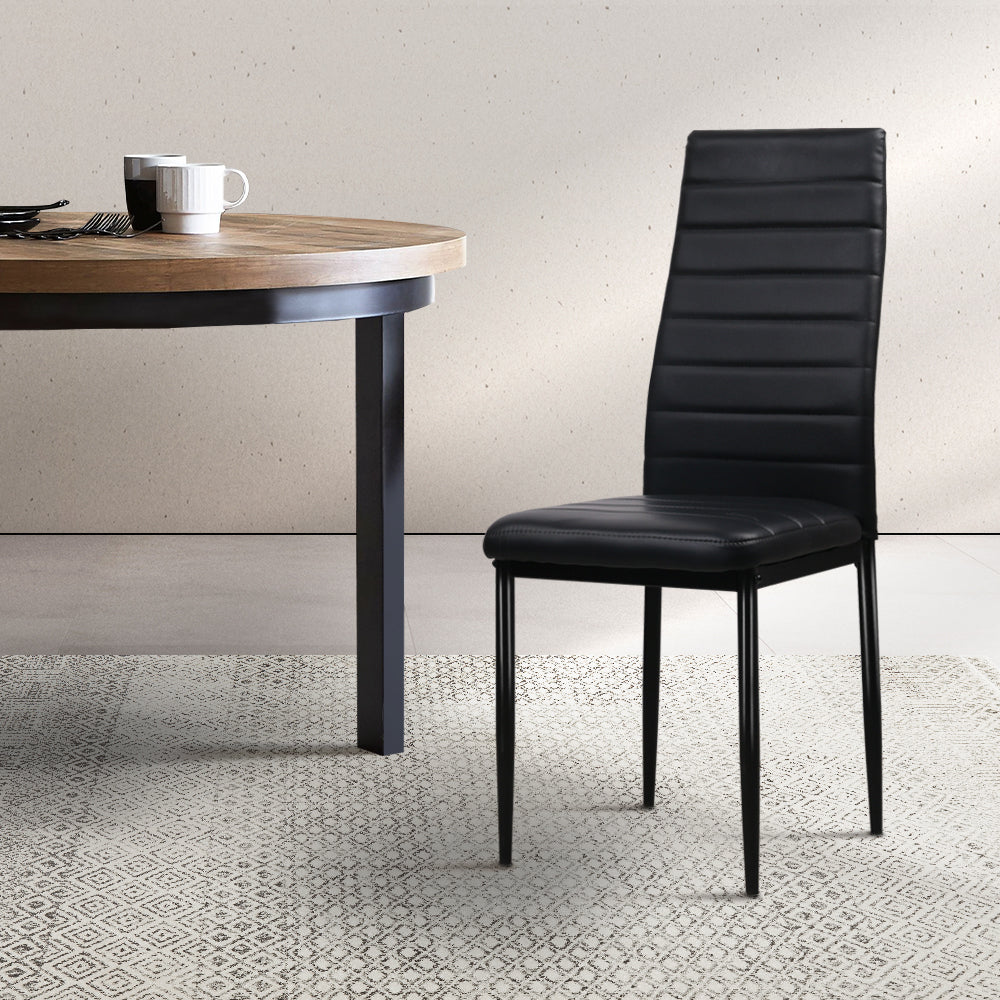 4x Astrali Dining Chairs | Black