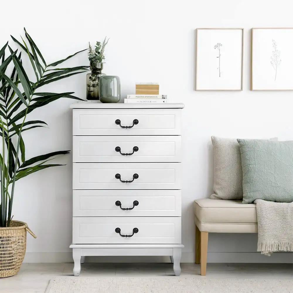 Enchanté Bedside Table & Tallboy Combo | White