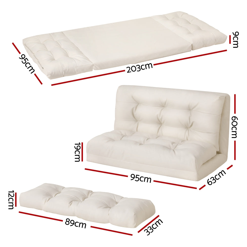 LuxeRest Floor Sofa | White