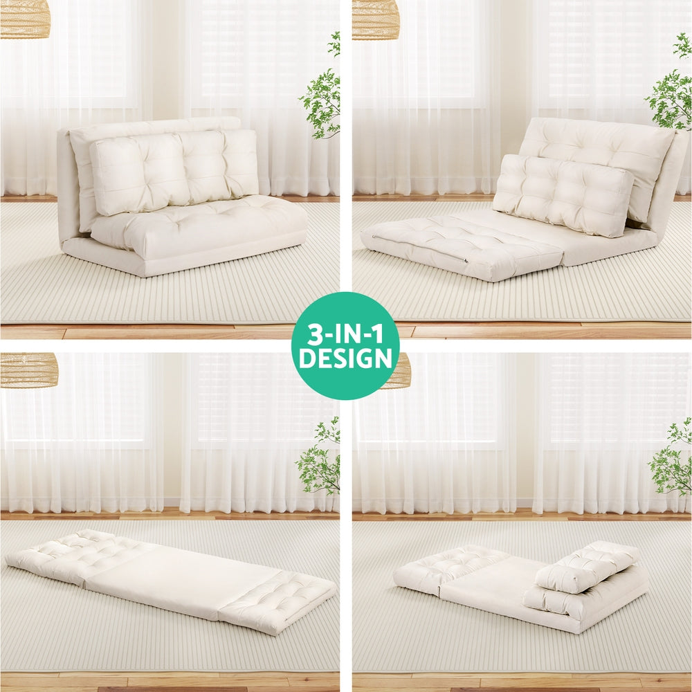 LuxeRest Floor Sofa | White