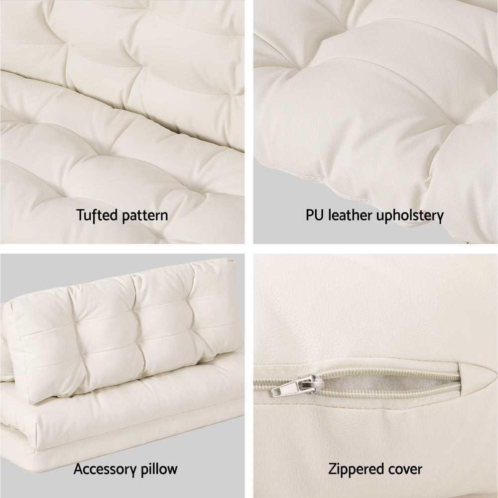 LuxeRest Floor Sofa | White