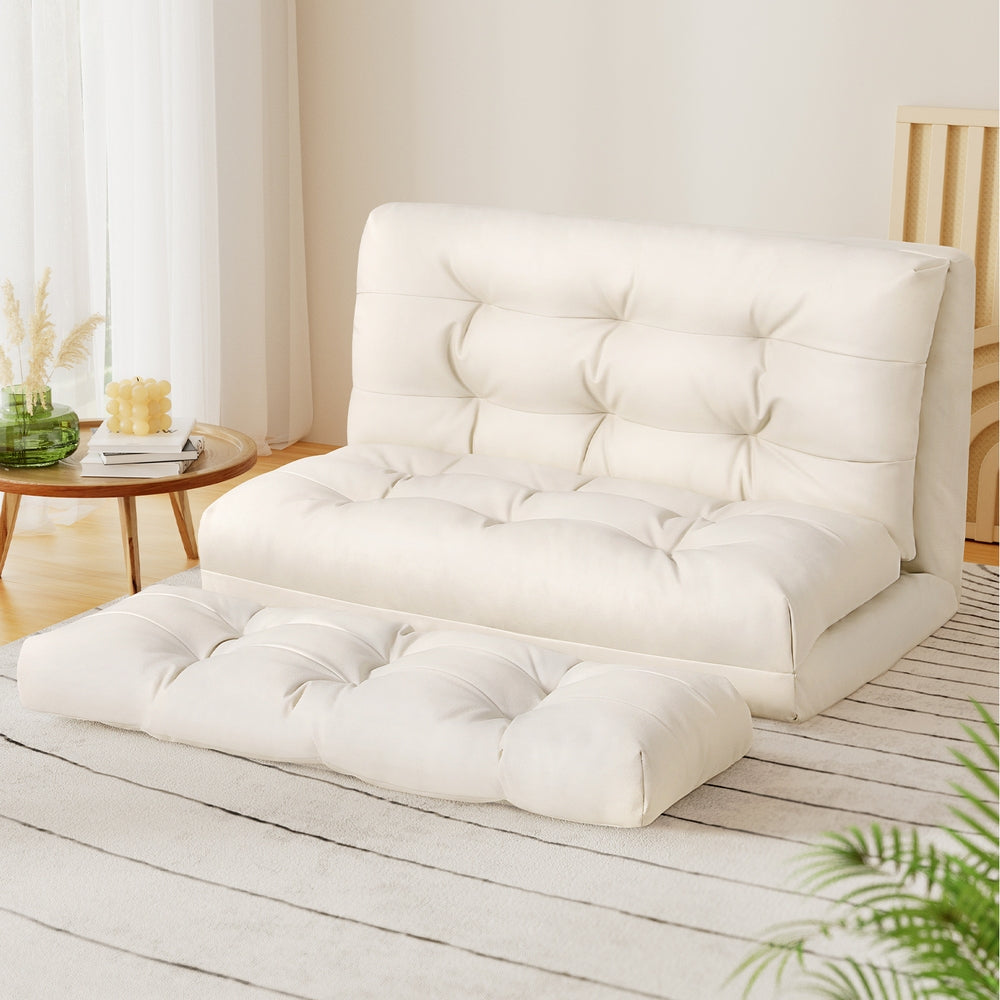 LuxeRest Floor Sofa | White