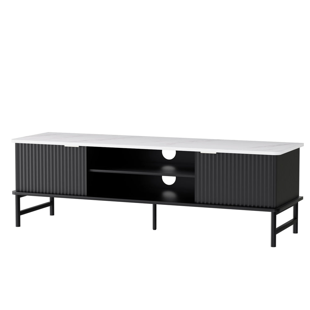 Elysian Entertainment Unit | Black & White | 140CM