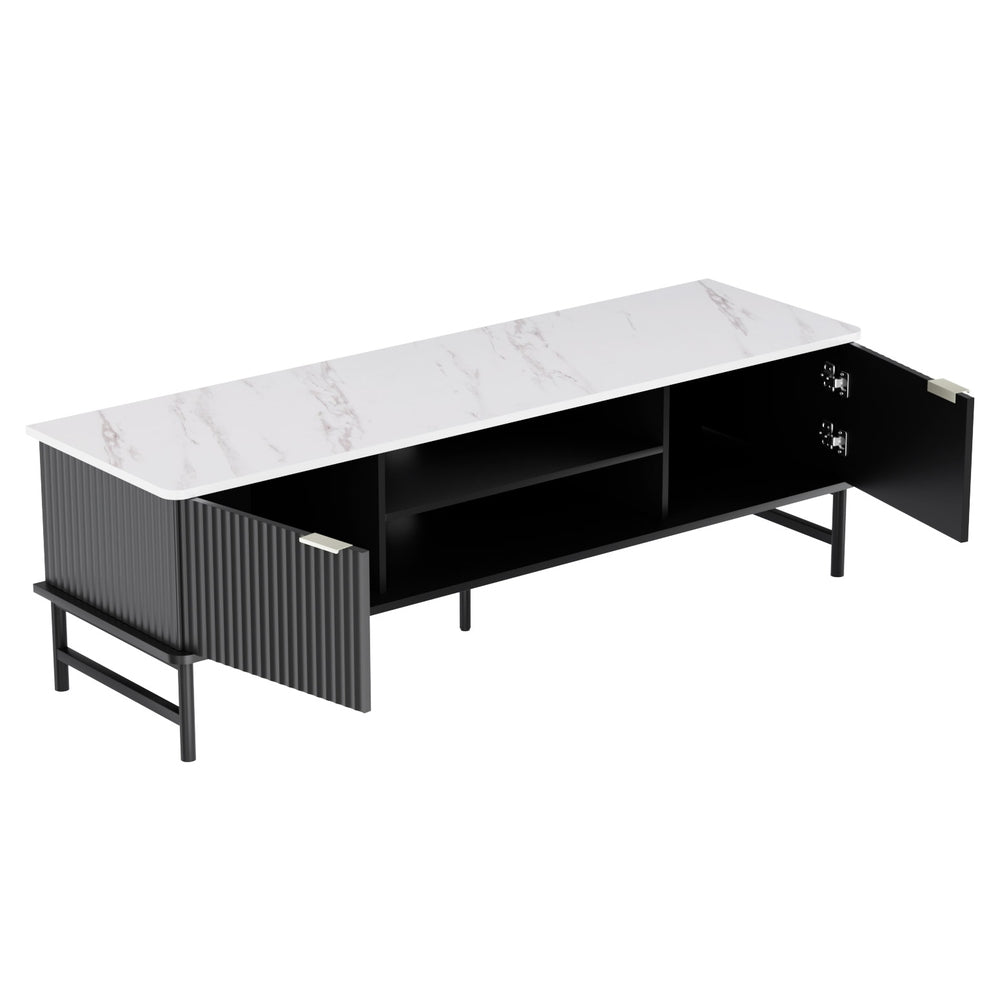 Elysian Entertainment Unit | Black & White | 140CM