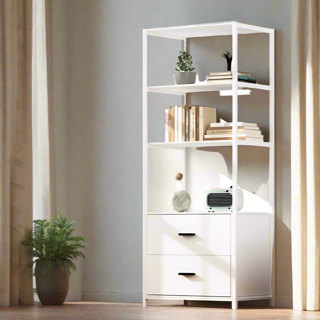 Pinnacle Bookshelf | White