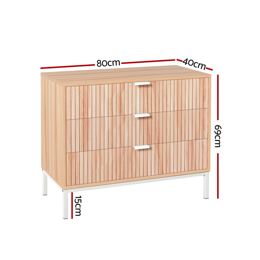 Luxe Harmony 3 Chest of Drawers | Pine