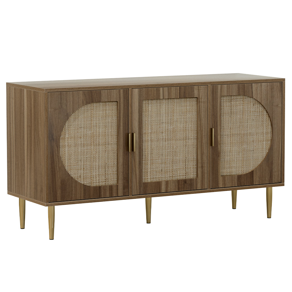 Ratwove Luxe Sideboard with 3 Doors | Dark Oak