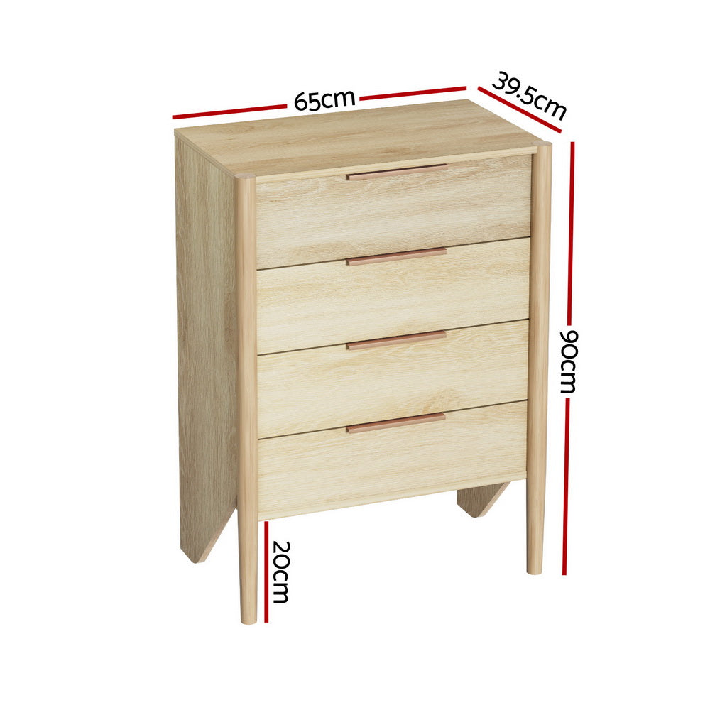 Inez 4 Chest of Drawers | Pine