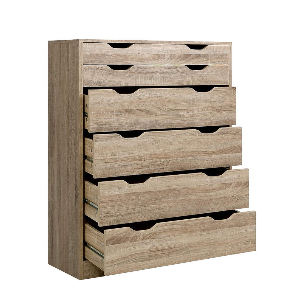 Mylanian 6-Drawer Tallboy | Oak