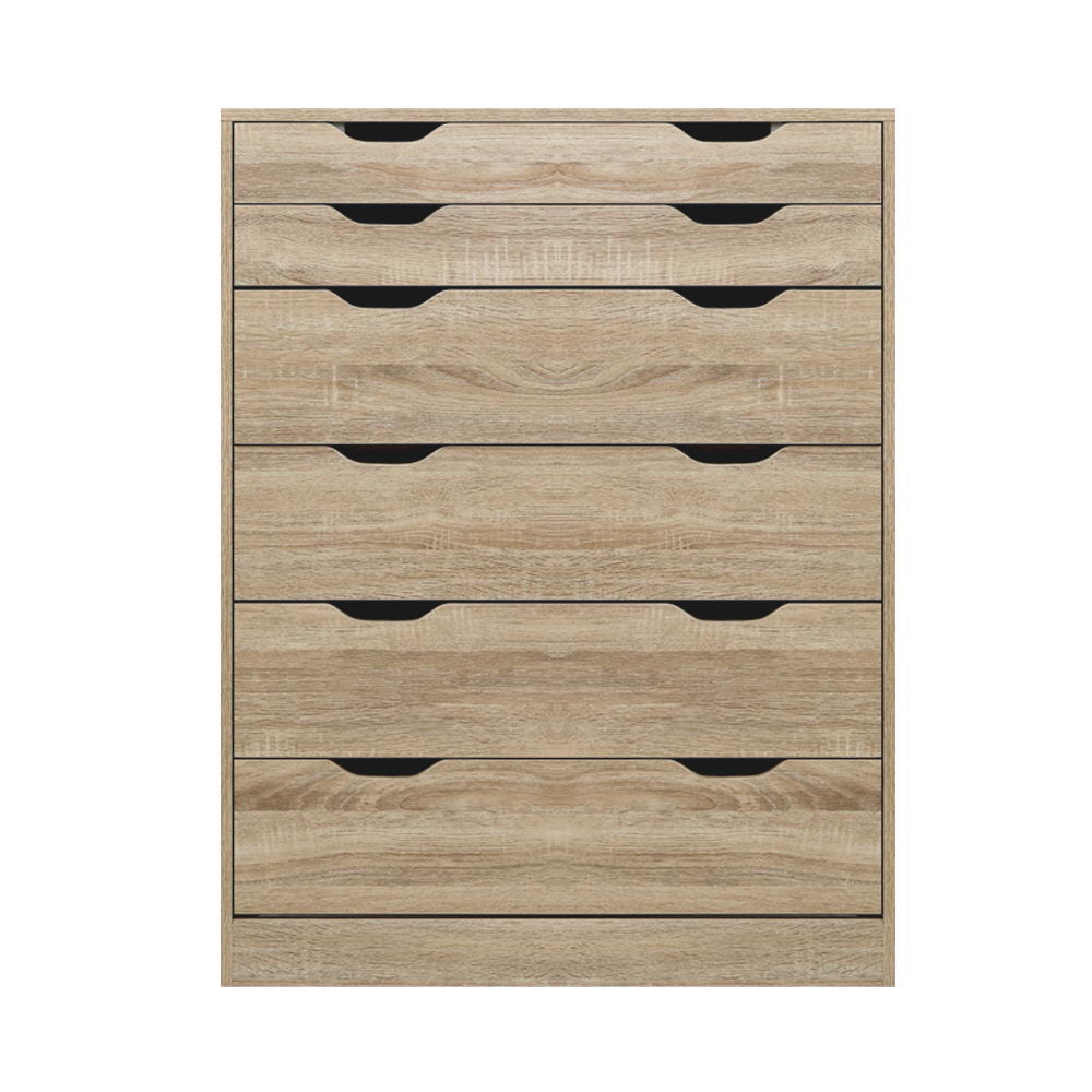 Mylanian 6-Drawer Tallboy | Oak