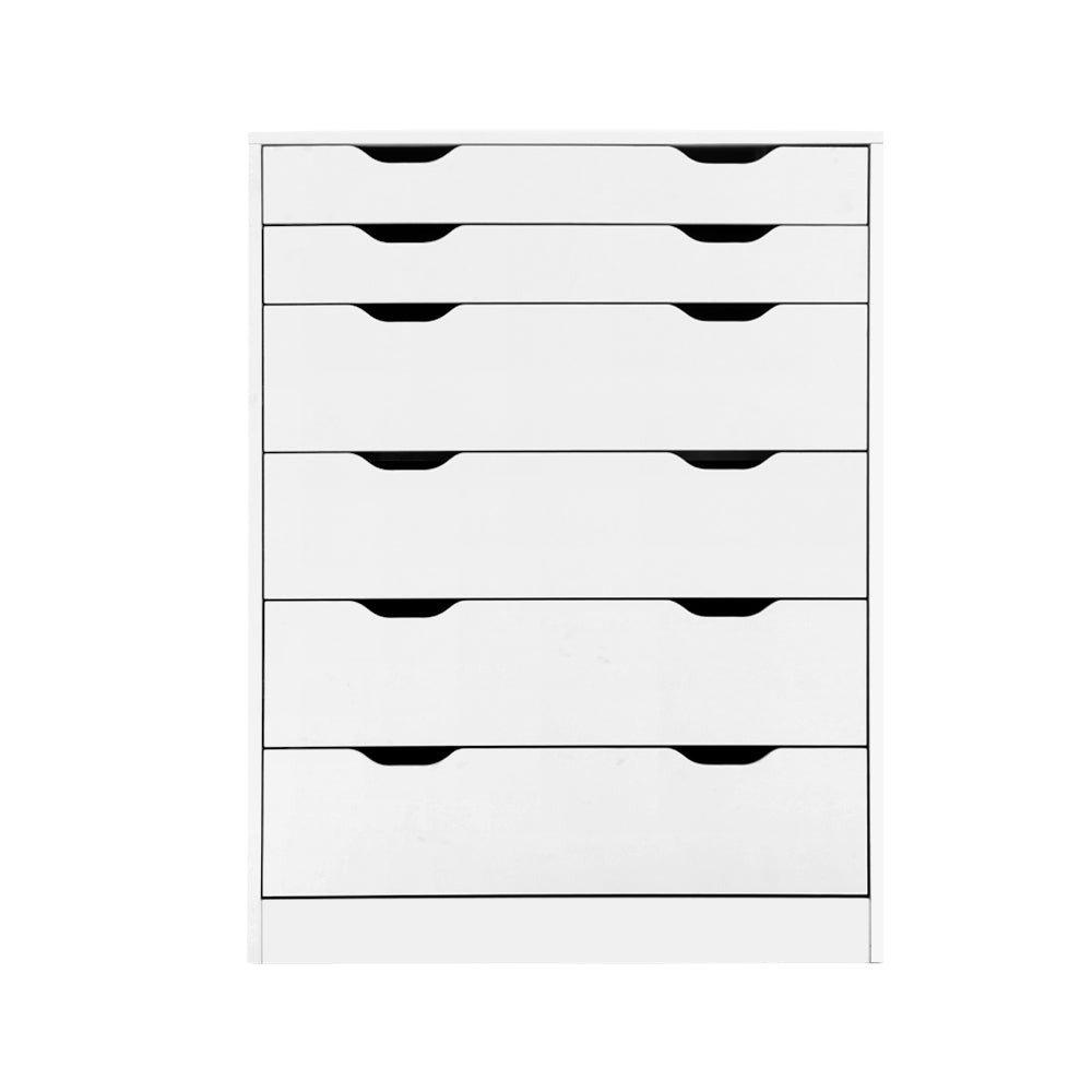 Mylanian 6-Drawer Tallboy | White