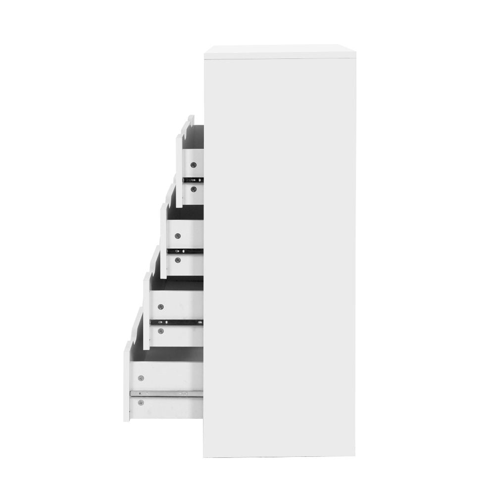 Mylanian 6-Drawer Tallboy | White