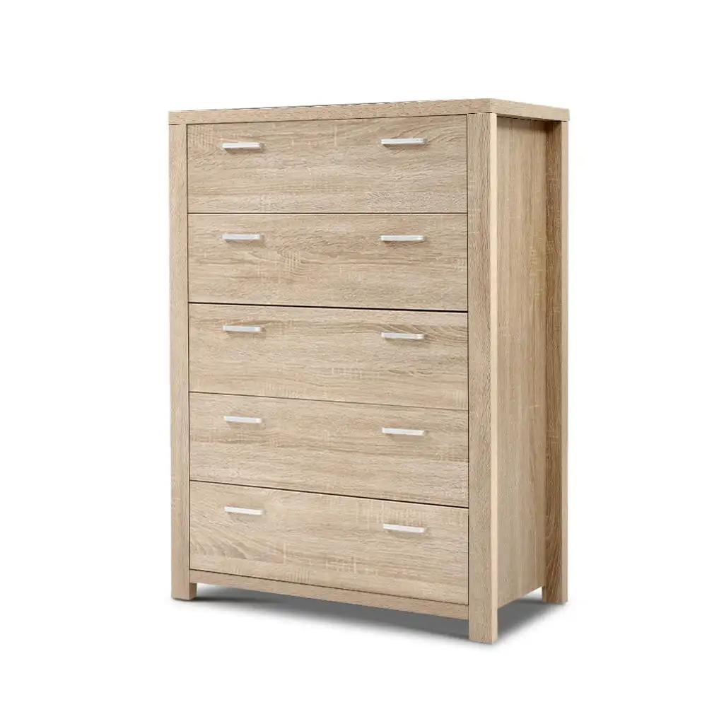 Alpine 5-Drawer Tallboy | Pine