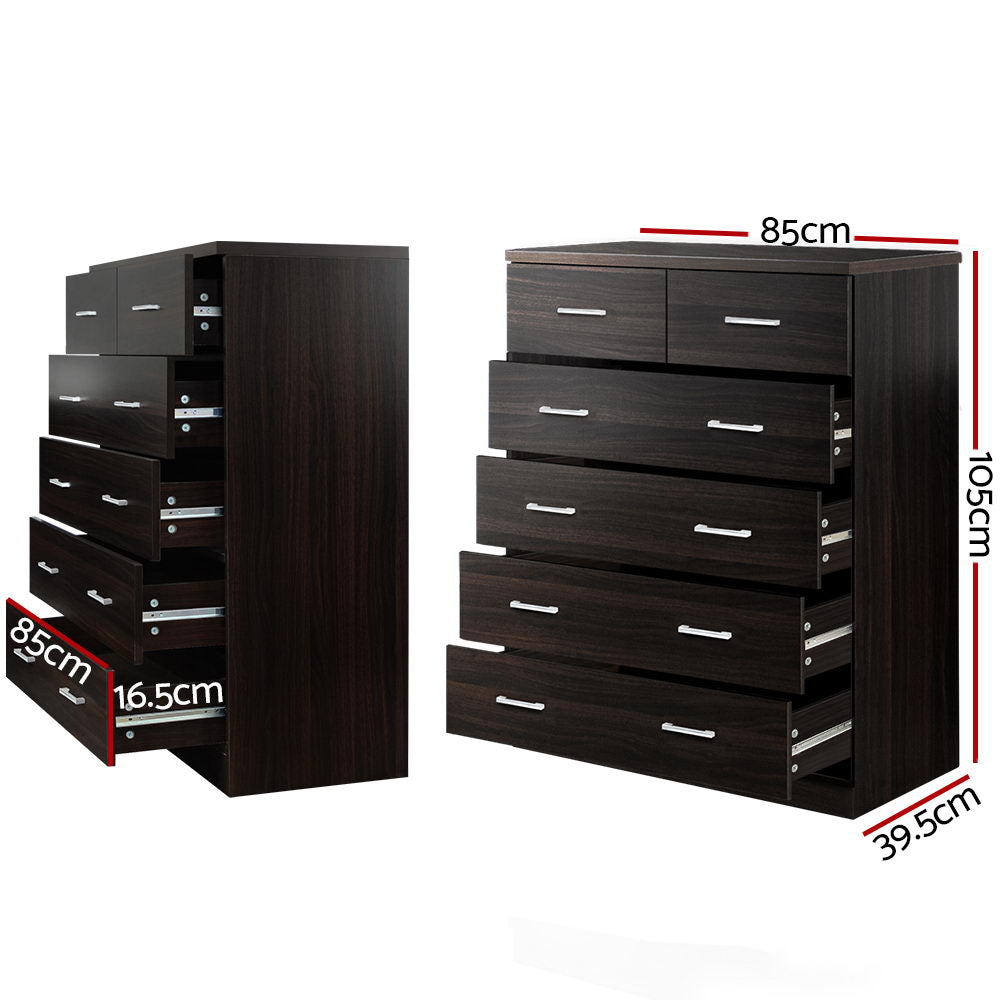 Andestian 6-Drawer Tallboy | Walnut