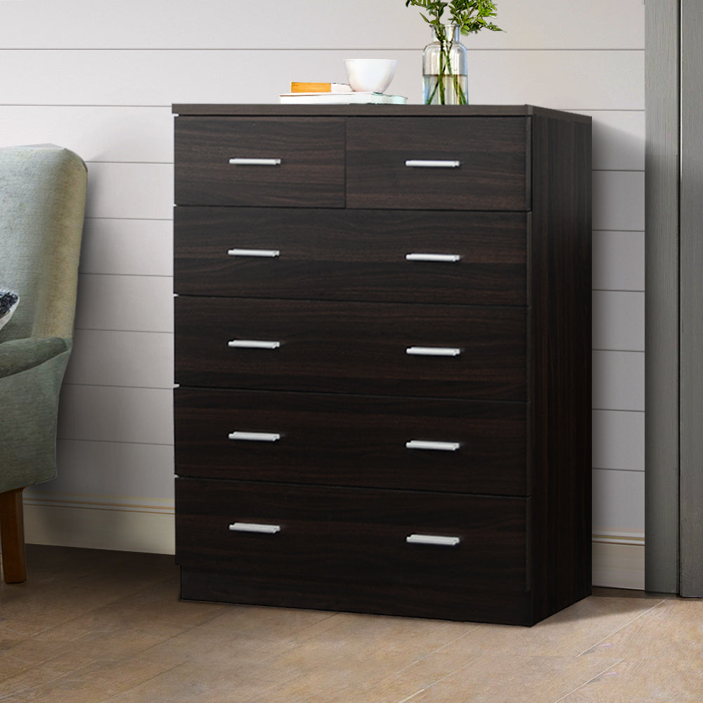 Andestian 6-Drawer Tallboy | Walnut