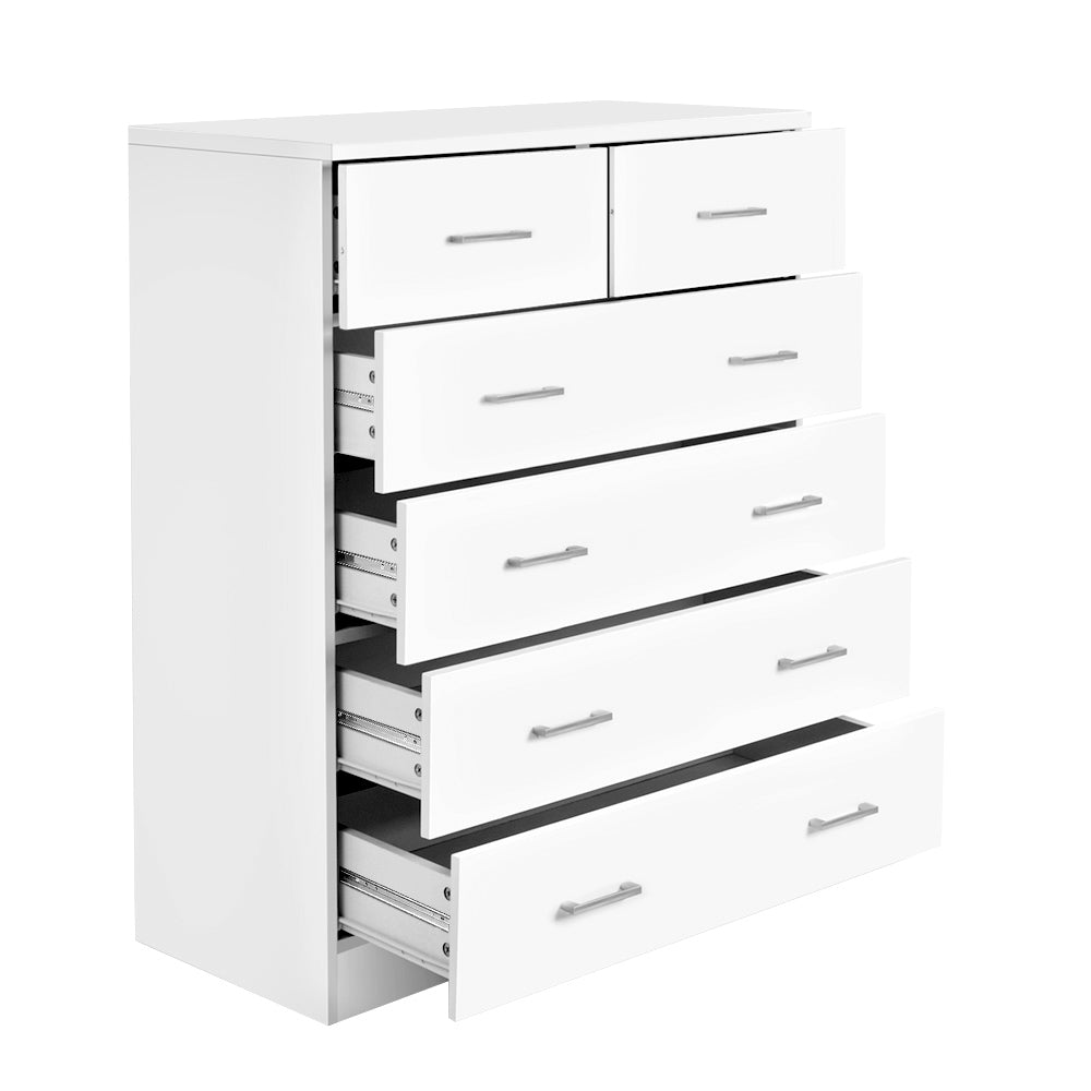 Andestian 6-Drawer Tallboy | White