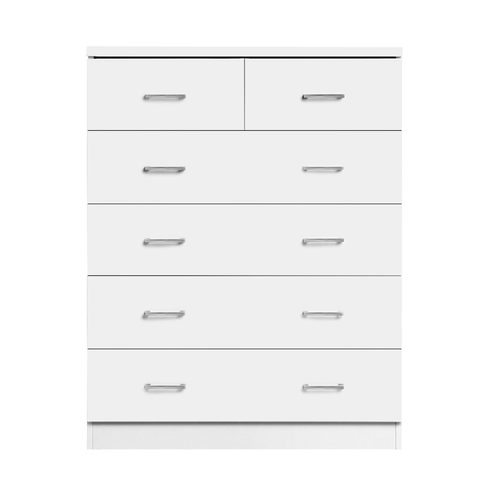 Andestian 6-Drawer Tallboy | White