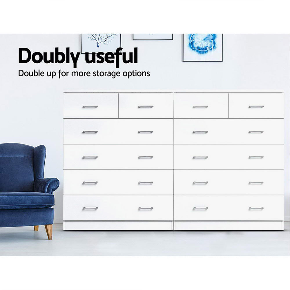 Andestian 6-Drawer Tallboy | White