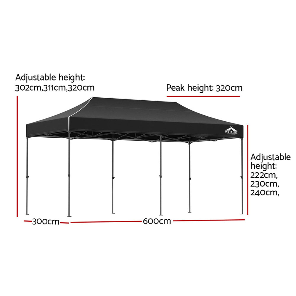 EventMaster Gazebo | 3x6m | Black