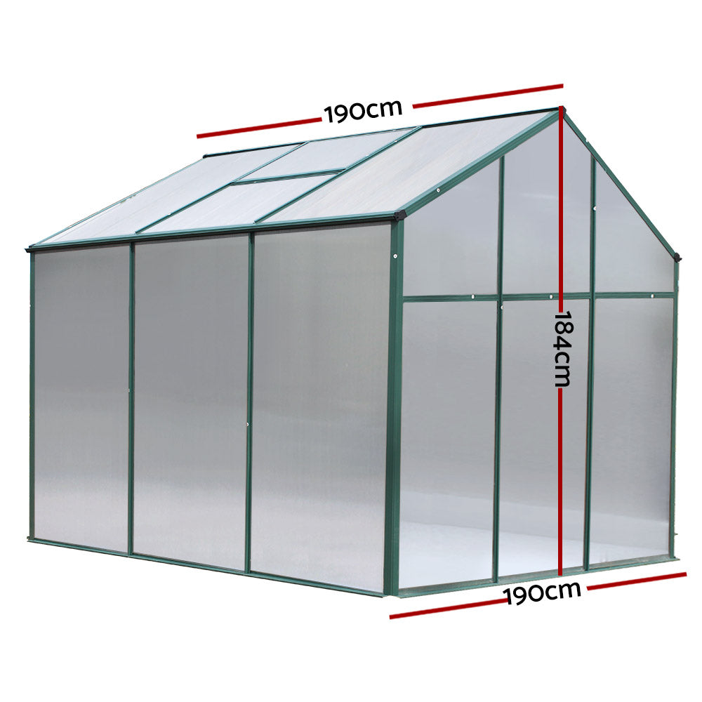 FlourishMaster Aluminium Greenhouse | 1.9 x 1.9 x 1.84 M