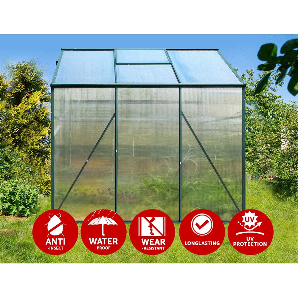 FlourishMaster Aluminium Greenhouse | 1.9 x 1.9 x 1.84 M