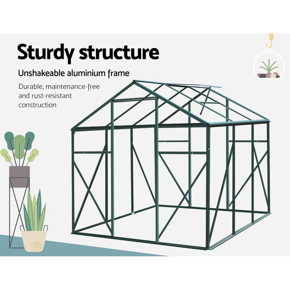 FlourishMaster Aluminium Greenhouse | 1.9 x 1.9 x 1.84 M