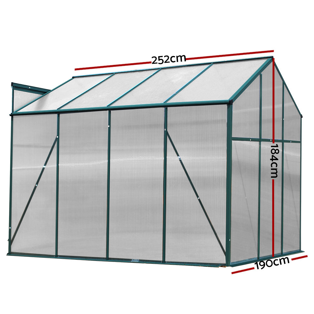 FlourishMaster Aluminium Greenhouse | 2.52x1.9x1.83M