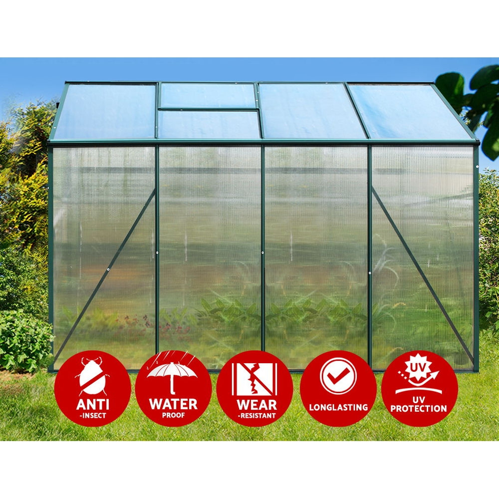 FlourishMaster Aluminium Greenhouse | 2.52x1.9x1.83M