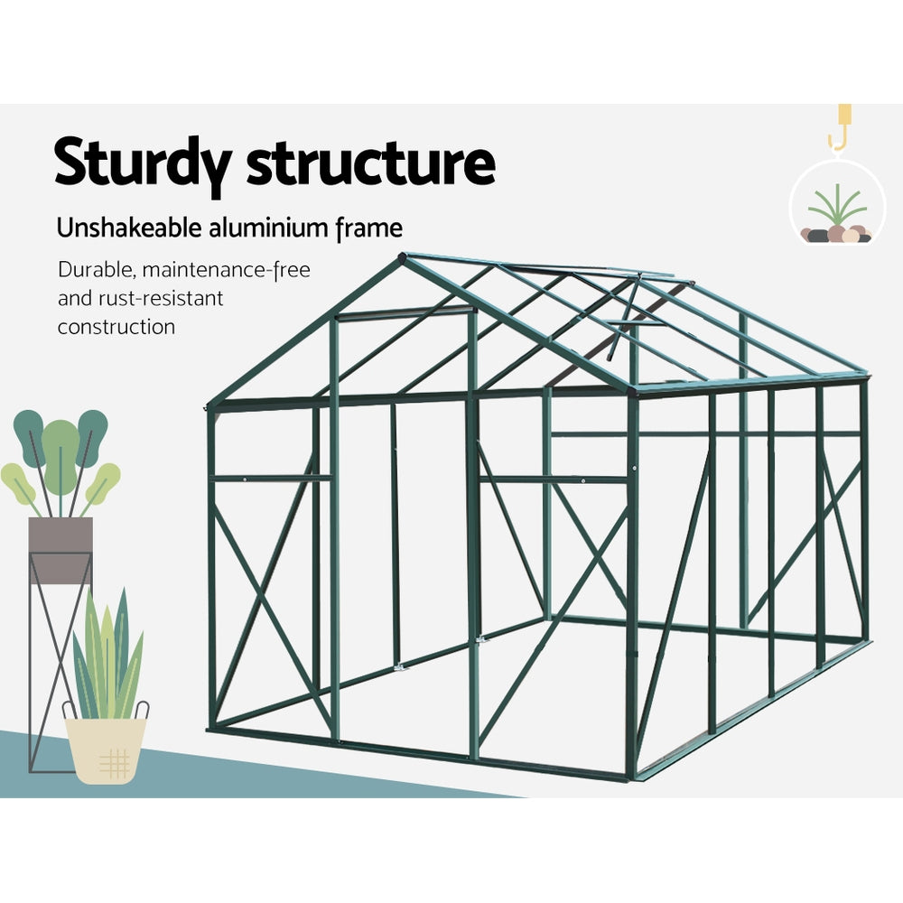 FlourishMaster Aluminium Greenhouse | 2.52x1.9x1.83M