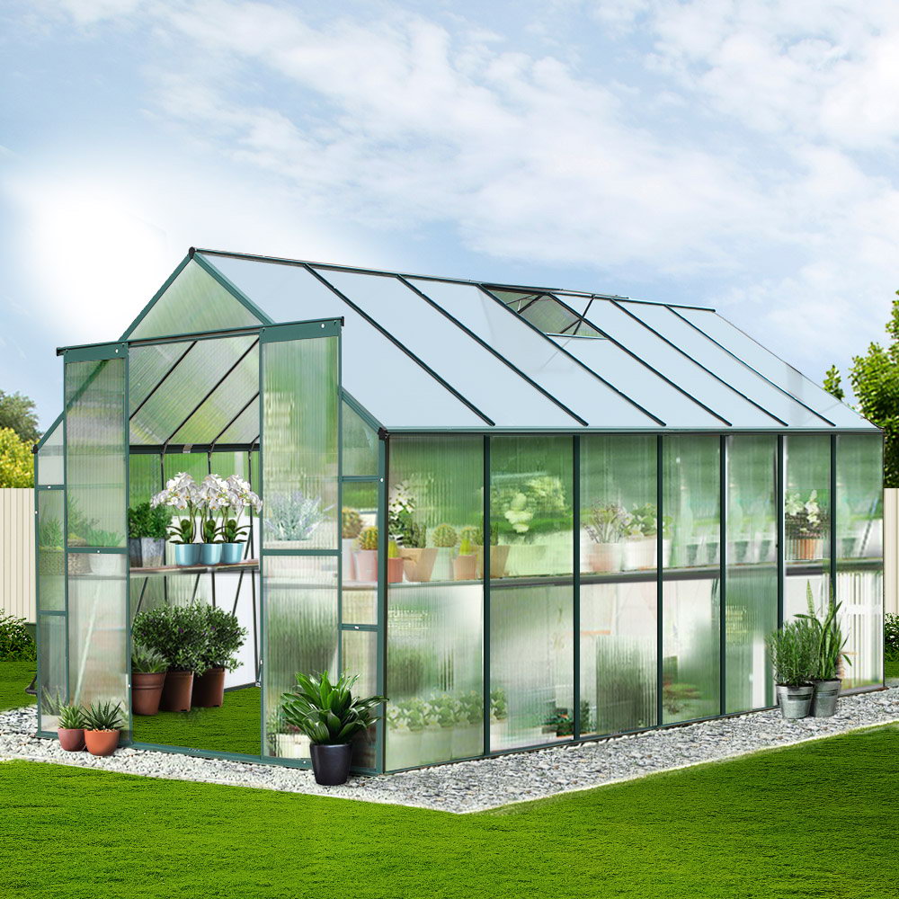 FlourishMaster Aluminium Greenhouse | 4.43 x 2.44 x 2.15 M