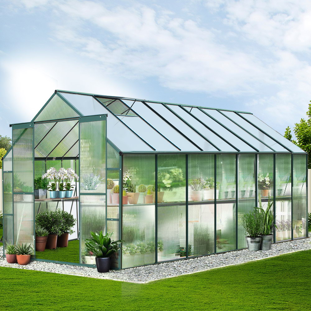 FlourishMaster Aluminium Greenhouse | 5.1 x 2.44 x 2.1M