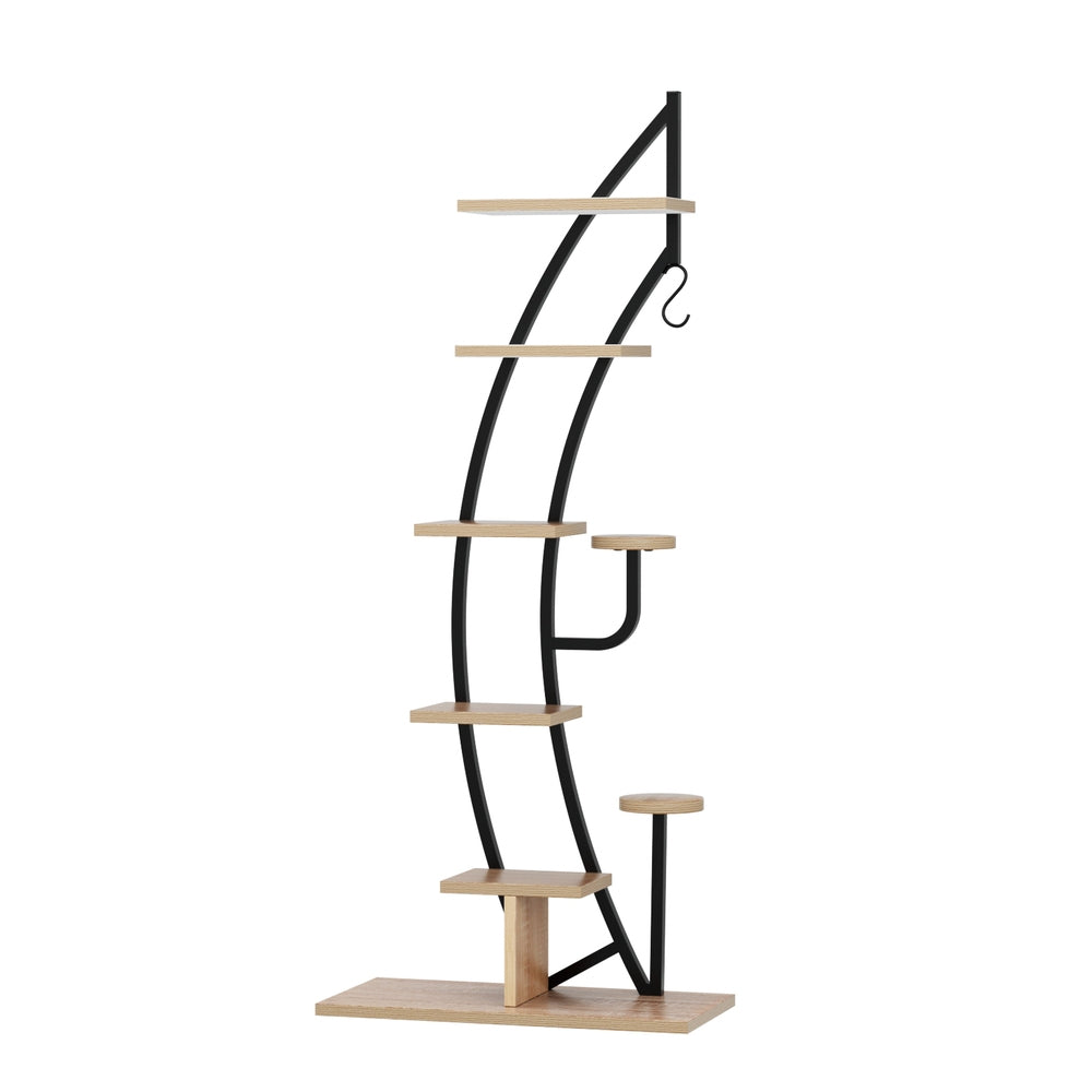 6 Tier Curved Ladder Plant Stand