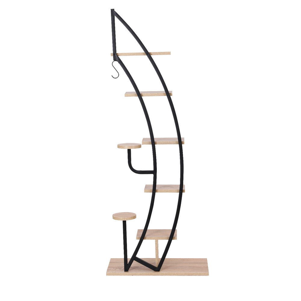 6 Tier Curved Ladder Plant Stand