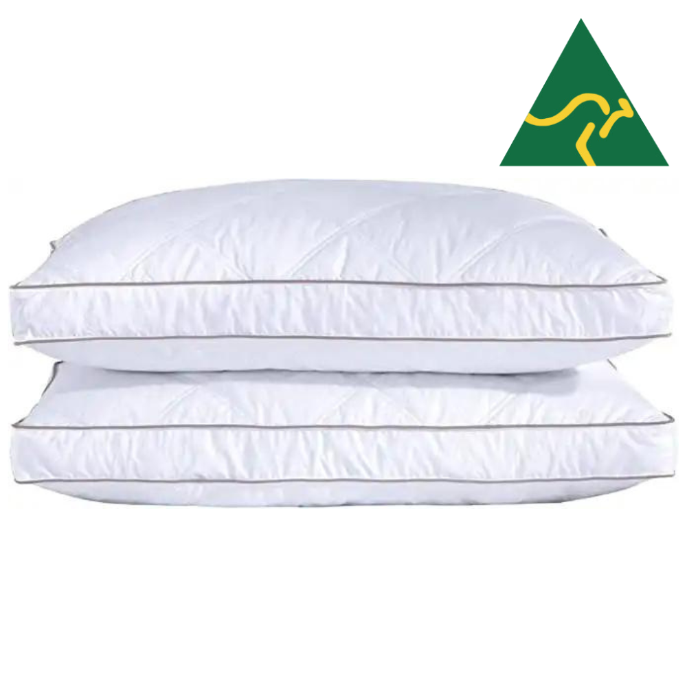 2 x Premium King Size Pillows with free 2 x King pillowcases